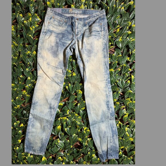 Madewell Super Unique Find Acid Wash Mid-Rise Straight Leg Jean Size 29 - Picture 1 of 9